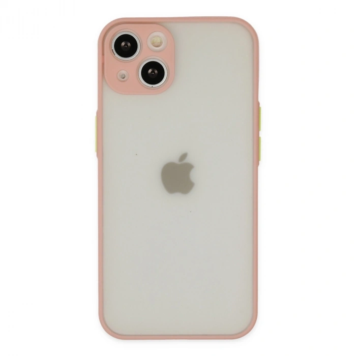 Newface Apple İphone 14 Kılıf Montreal Silikon Kapak - Pembe