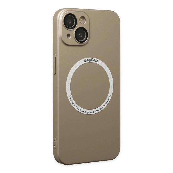 Newface Apple İphone 14 Plus Kılıf Jack Magneticsafe Lens Silikon - Gold