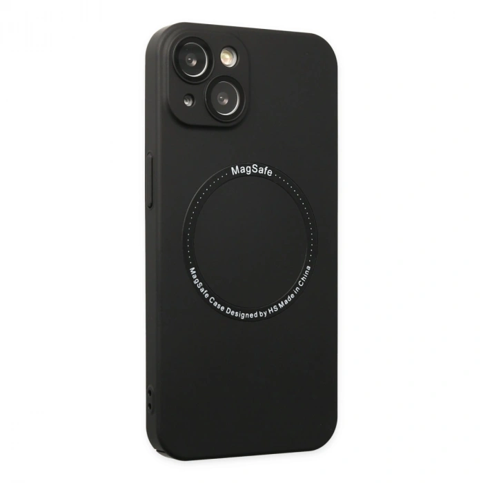 Newface Apple İphone 14 Plus Kılıf Jack Magneticsafe Lens Silikon - Siyah
