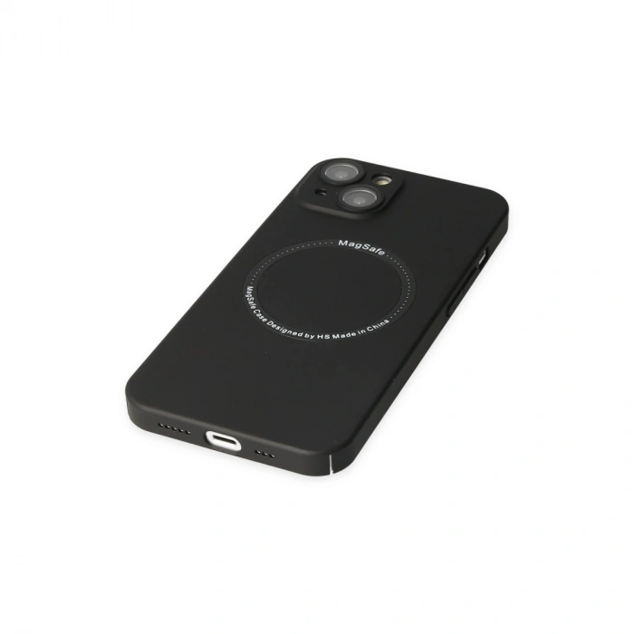 Newface Apple İphone 14 Plus Kılıf Jack Magneticsafe Lens Silikon - Siyah