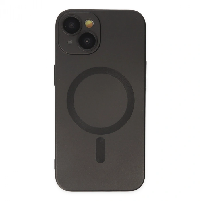 Newface Apple İphone 14 Plus Kılıf Moshi Lens Magneticsafe Silikon - Siyah