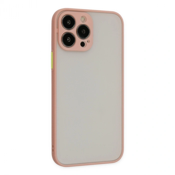 Newface Apple İphone 14 Pro Kılıf Montreal Silikon Kapak - Pembe