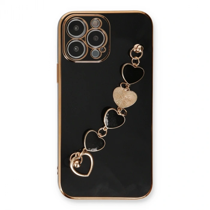 Newface Apple İphone 14 Pro Max Kılıf Esila Silikon - Siyah