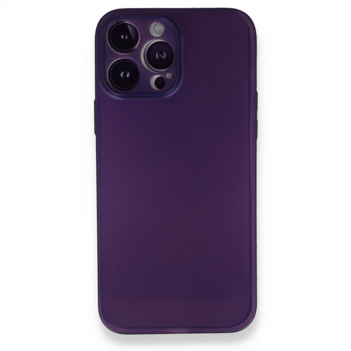 Newface Apple İphone 14 Pro Max Kılıf Pp Ultra İnce Kapak - Mor
