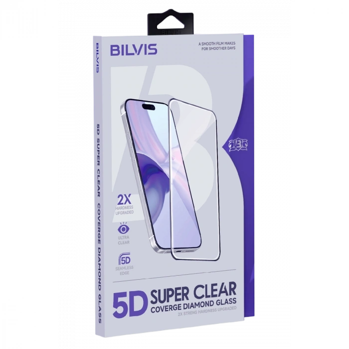 Newface Apple İphone 17 Bilvis 5d Super Clear Diamond Cam Ekran Koruyucu