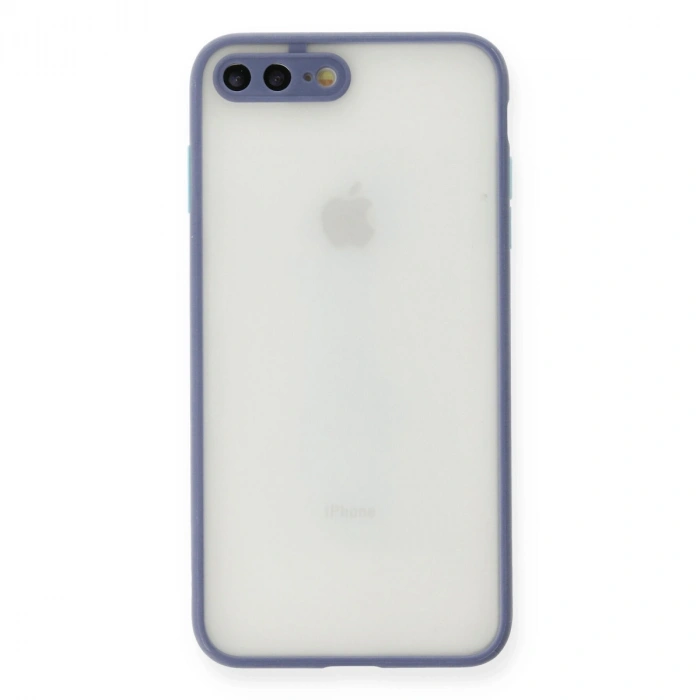 Newface Apple İphone 7 Plus Kılıf Montreal Silikon Kapak - Gri