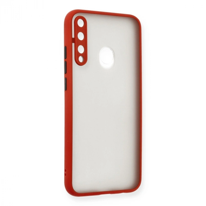 Newface Huawei P40 Lite E Kılıf Montreal Silikon Kapak - Kırmızı
