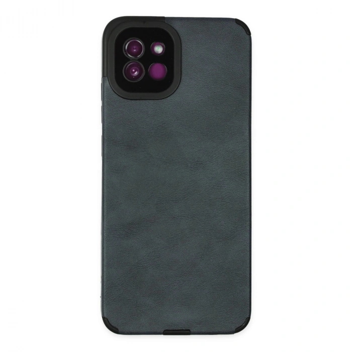 Newface Samsung Galaxy A03 Kılıf Loop Deri Silikon - Lacivert