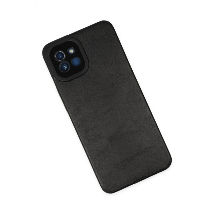 Newface Samsung Galaxy A03 Kılıf Loop Deri Silikon - Siyah
