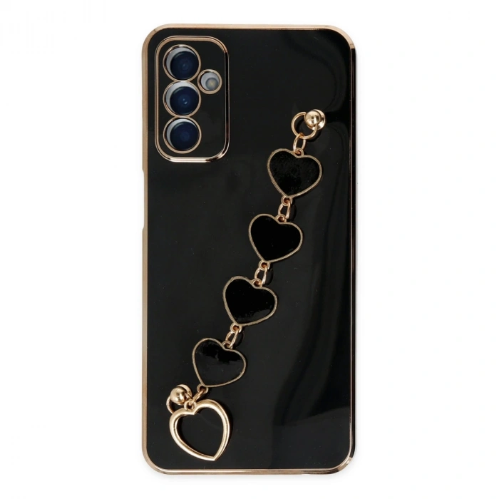Newface Samsung Galaxy M23 Kılıf Esila Silikon - Siyah