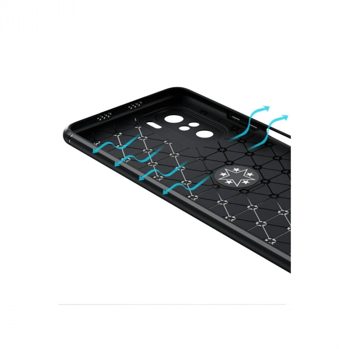 Newface Xiaomi Poco F3 Kılıf Range Yüzüklü Silikon - Mavi