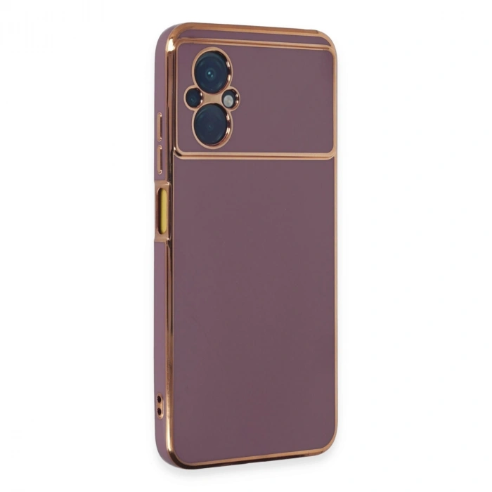 Newface Xiaomi Poco M5 Kılıf Volet Silikon - Mor