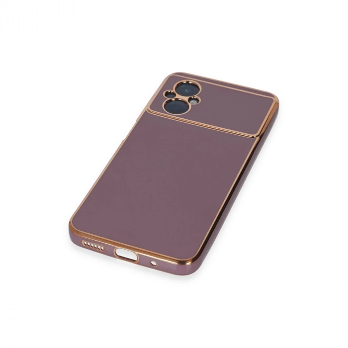Newface Xiaomi Poco M5 Kılıf Volet Silikon - Mor