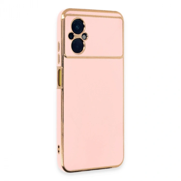 Newface Xiaomi Poco M5 Kılıf Volet Silikon - Pembe