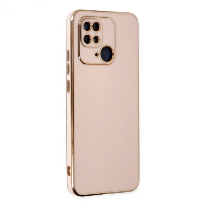 Newface Xiaomi Redmi 10c Kılıf Volet Silikon - Pembe