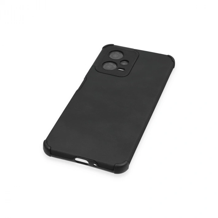 Newface Xiaomi Redmi Note 12 5g Kılıf Loop Deri Silikon - Siyah