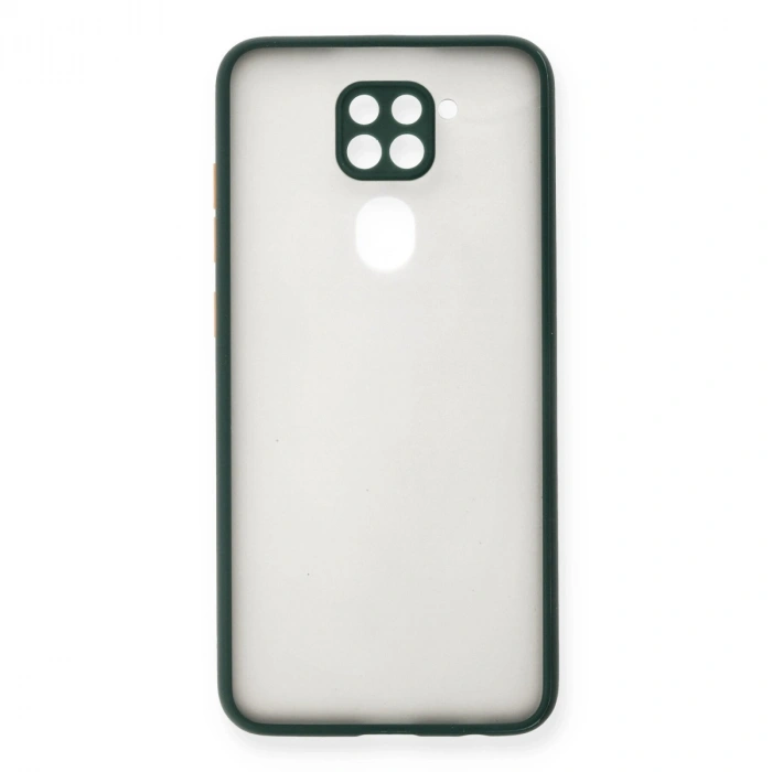 Newface Xiaomi Redmi Note 9 Kılıf Montreal Silikon Kapak - Yeşil