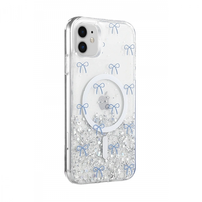 Onegif  İphone 11 Misk Simli Magsafe Kapak - Desen 3