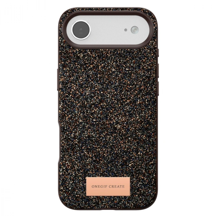 Onegif  İphone 17 Air Bright Simli Kapak - Gold