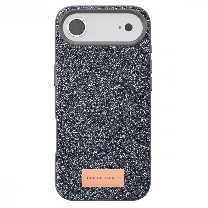 Onegif  İphone 17 Air Bright Simli Kapak - Gümüş