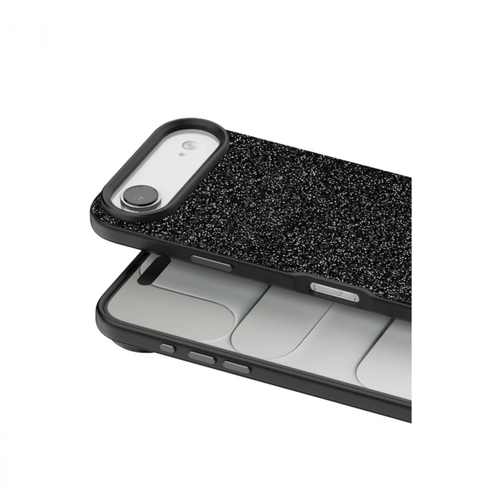 Onegif  İphone 17 Air Bright Simli Kapak - Siyah