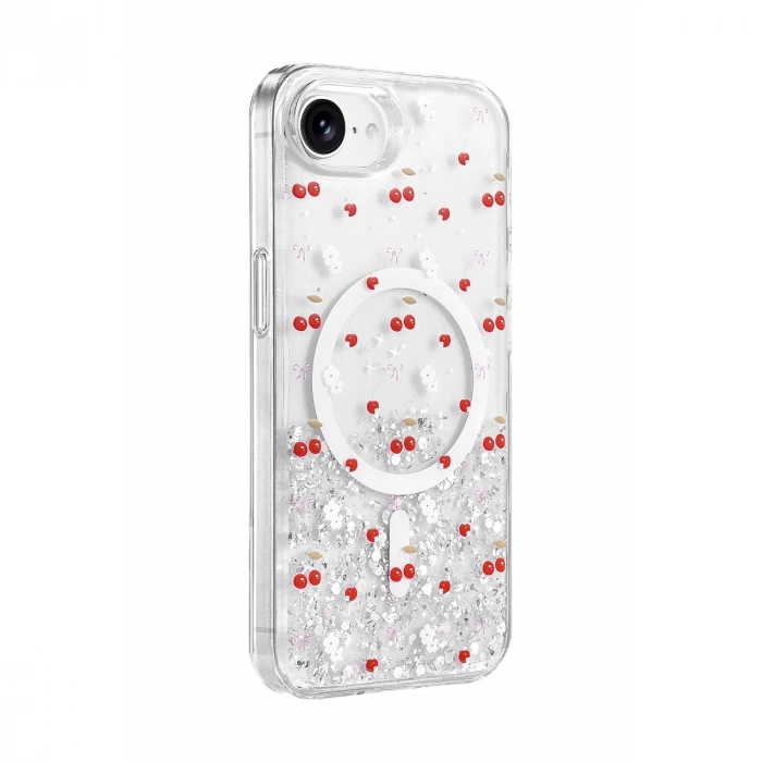 Onegif  İphone 17e Misk Simli Magsafe Kapak - Desen 5