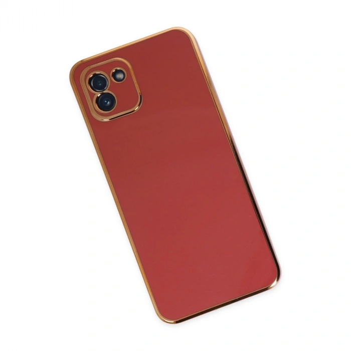 Samsung Galaxy A03 Kılıf Volet Silikon - Kırmızı