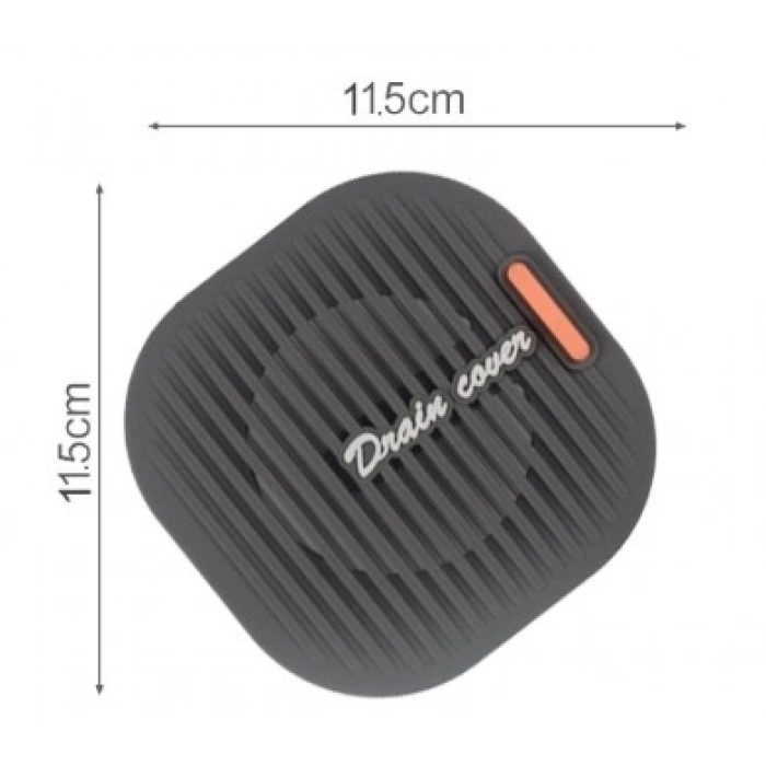 Süzgeçli Lavabo Gider Koruyucu Mat Gri Bx40