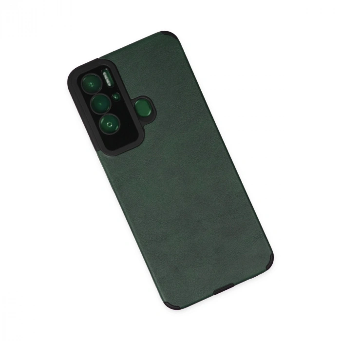 Tecno Pova Neo Kılıf Loop Deri Silikon - Yeşil