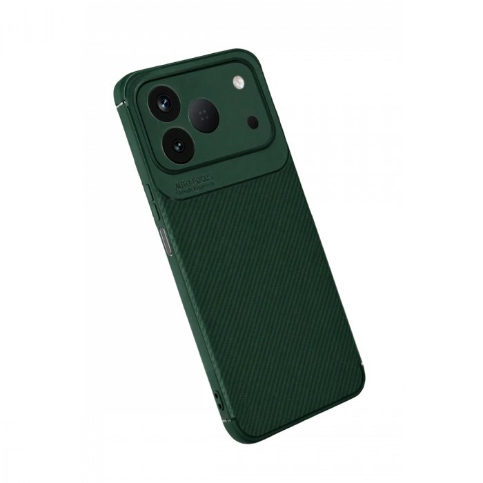 Tecno Spark 50 4g Auto Focus Karbon Kapak - Yeşil