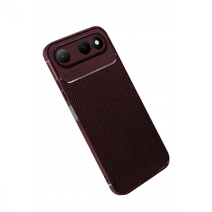 Tecno Spark 50 5g Auto Focus Karbon Kapak - Bordo