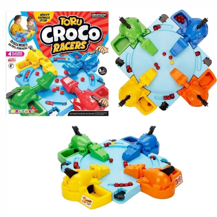 Toru Croco Misket Kapmaca Eğlenceli Aile Kutu Oyunu