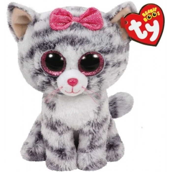 Ty  - Grey Cat Reg 15 Cm