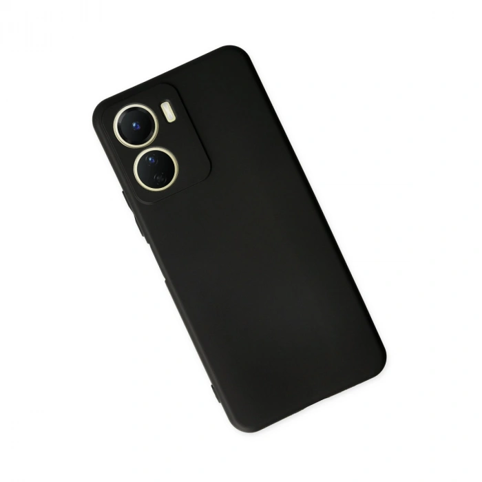 Vivo Y16 Kılıf First Silikon - Siyah
