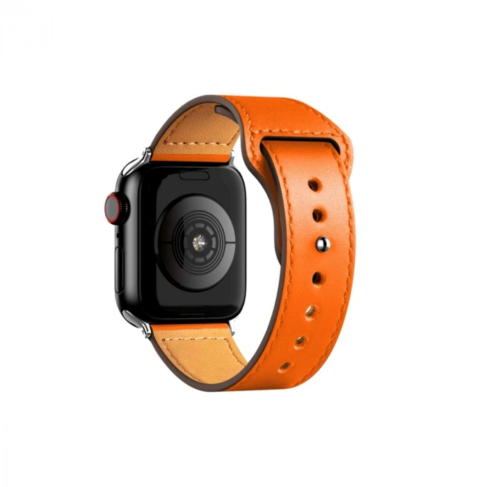 Watch 42mm Kr415 Luaz Deri Kordon - Turuncu