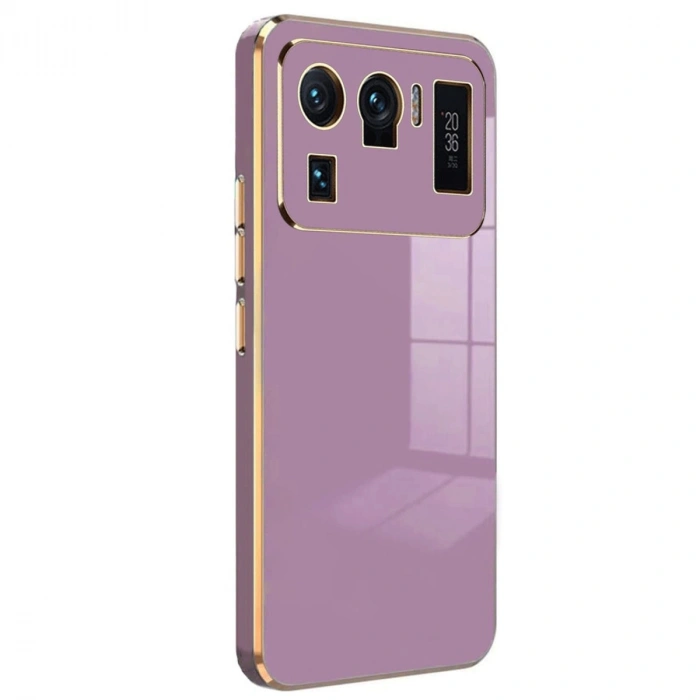 Xiaomi Mi 11 Ultra Kılıf Volet Silikon - Mor