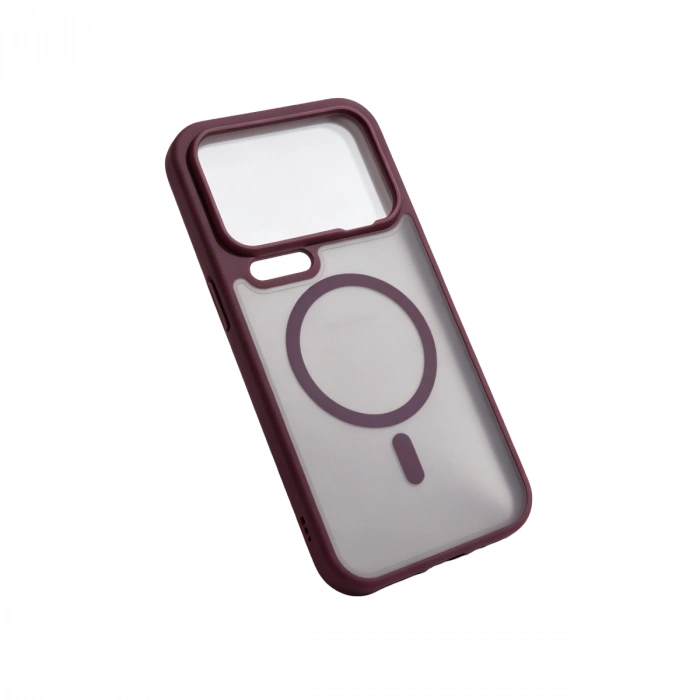 Xiaomi Mi 17 Pro Max Loji Magsafe Kapak - Bordo