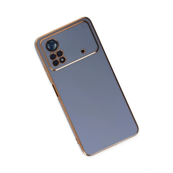 Xiaomi Poco X4 Pro 5g Kılıf Volet Silikon - Mavi