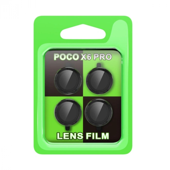 Xiaomi Poco X6 Pro Raze Metal Kamera Lens - Siyah