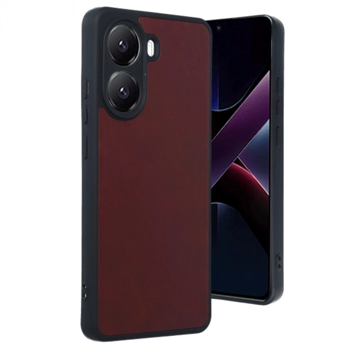 Xiaomi Poco X7 Pro Kılıf Aras Deri Kapak - Bordo