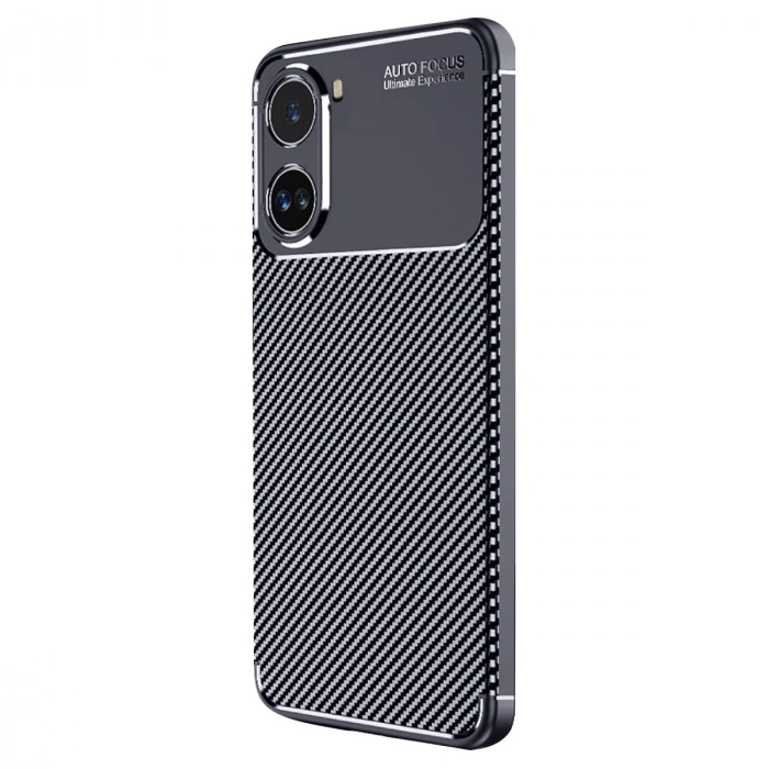 Xiaomi Poco X7 Pro Kılıf Auto Focus Karbon Kapak - Lacivert