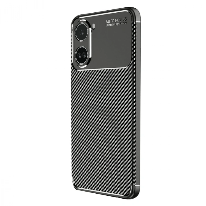 Xiaomi Poco X7 Pro Kılıf Auto Focus Karbon Kapak - Siyah