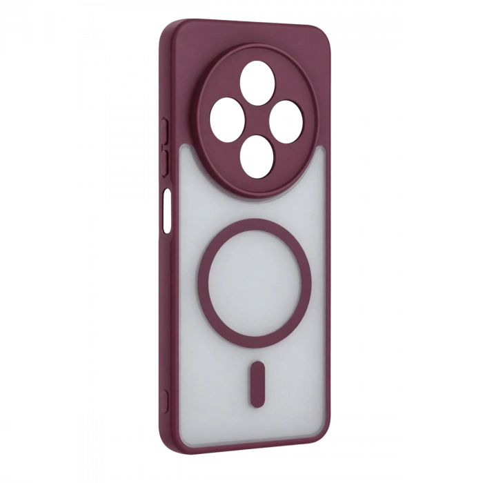 Xiaomi Redmi 14c Loji Magsafe Kapak - Bordo