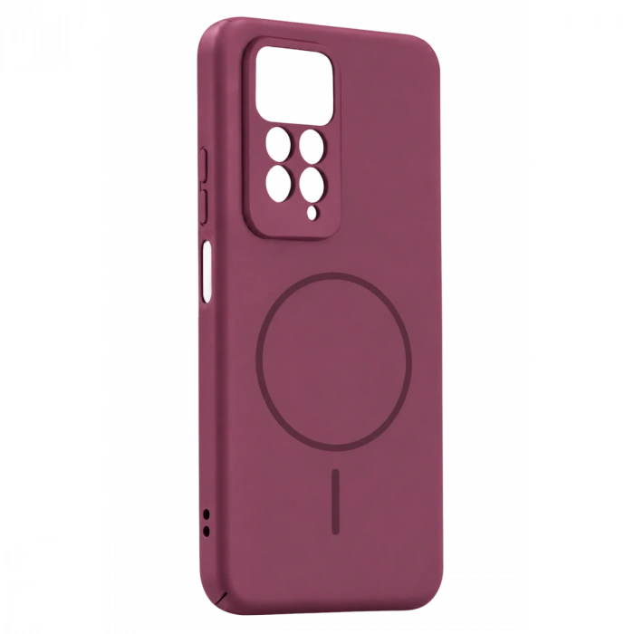 Xiaomi Redmi Note 11 Pro Mika Pc Magsafe Kapak - Bordo
