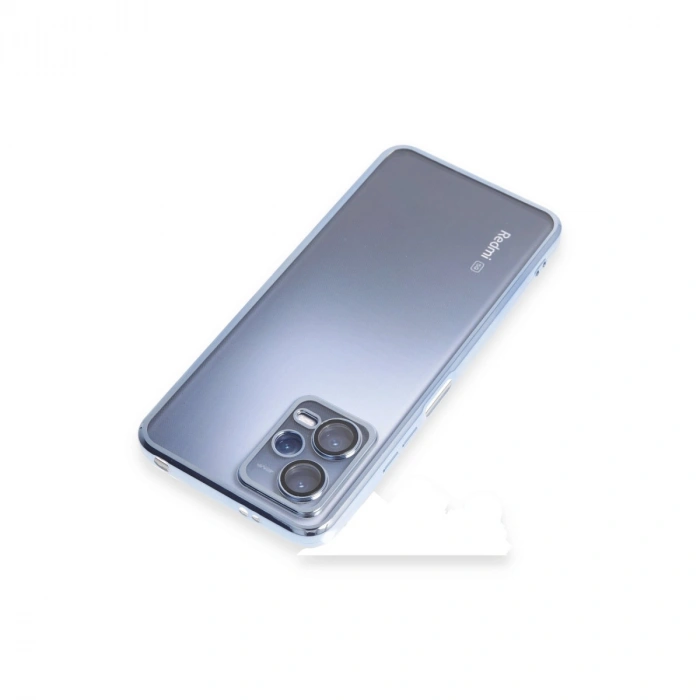 Xiaomi Redmi Note 12 5g Kılıf Razer Lensli Silikon - Açık Mavi