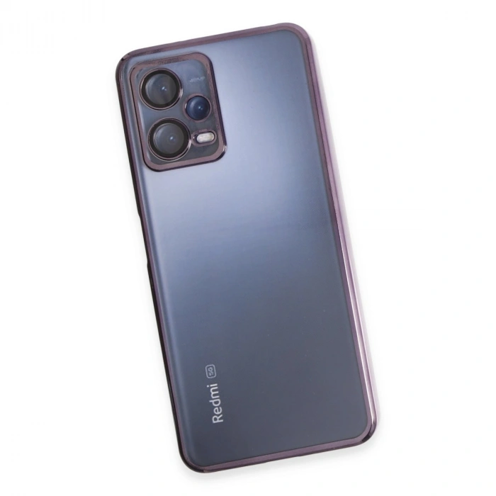 Xiaomi Redmi Note 12 5g Kılıf Razer Lensli Silikon - Mor