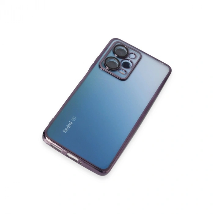 Xiaomi Redmi Note 12 Pro 5g Kılıf Razer Lensli Silikon - Mor