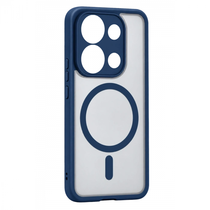 Xiaomi Redmi Note 13 4g Loji Magsafe Kapak - Mavi
