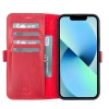 Apple İphone 13 Pro Max Uyumlu Deri Cüzdanlı Kılıf Nar Çiçeği