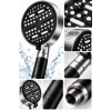 Filtreli Duş Başlığı 6 Modlu Geniş Panel Silikon Nozullu Banyo Başlığı Bx-316055